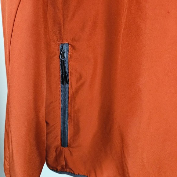 All In Motion Men Jacket Size XXL Lightweight Water Repellent Rust/Orange Zip - Picture 3 of 11